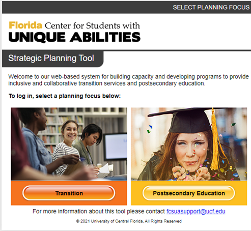 Strategic Planning Tool homepage image